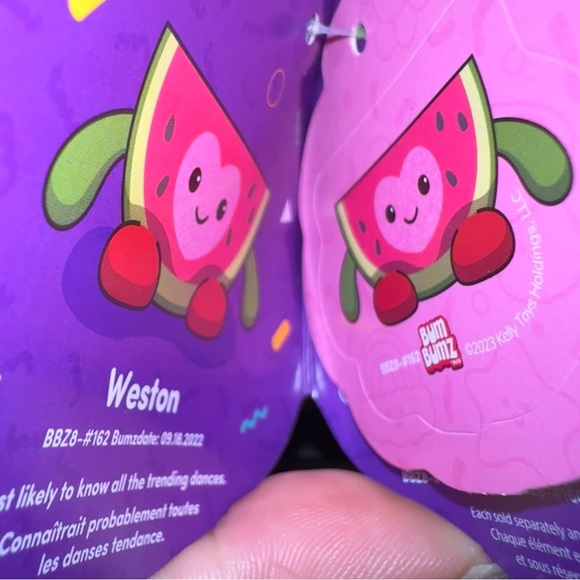 Weston the Watermelon 🍉 Slice 7.5” NWT✨ SweetBumz Bumbumz by Russ - Picture 6 of 6